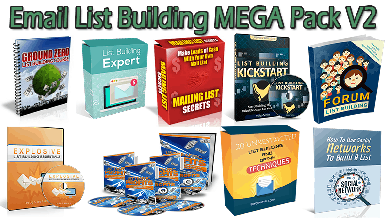 Email List Building MEGA Pack V2