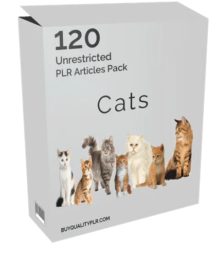 120 Unrestricted Cats PLR Articles Pack 120 Unrestricted Cats PLR Articles Pack