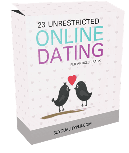 23 Unrestricted Online Dating PLR Articles Pack