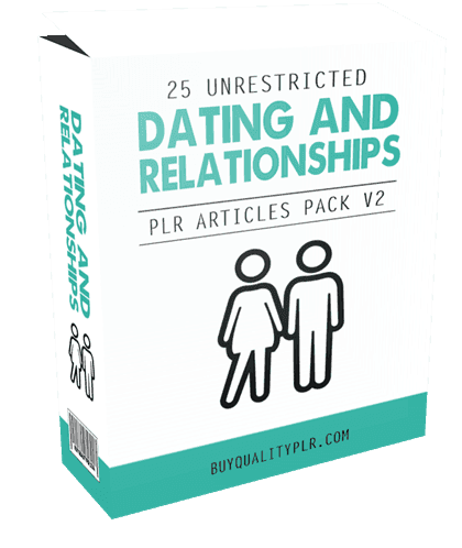 25 Unrestricted Dating and Relationships PLR Articles Pack V2