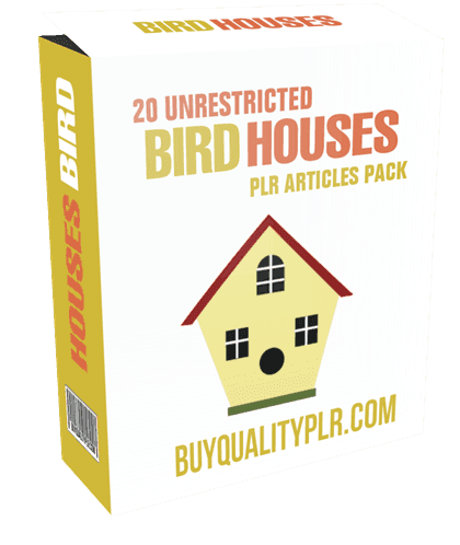 20 Unrestricted Bird Houses PLR Articles Pack