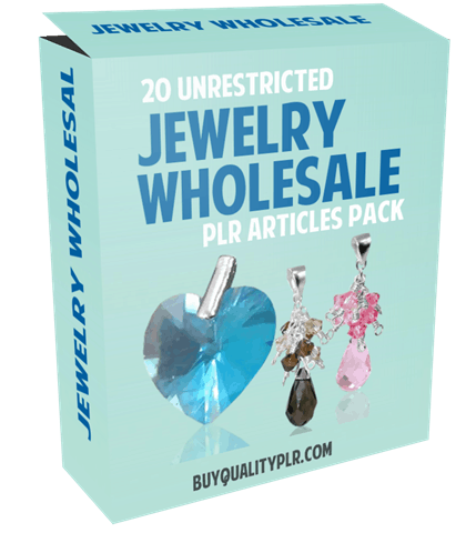 20 Unrestricted Jewelry Wholesale PLR Articles Pack