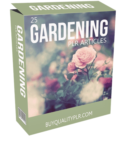 25 Gardening PLR Articles Pack