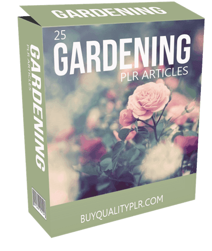 25 Gardening PLR Articles Pack