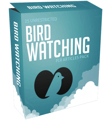 25 Unrestricted Bird Watching PLR Articles Pack