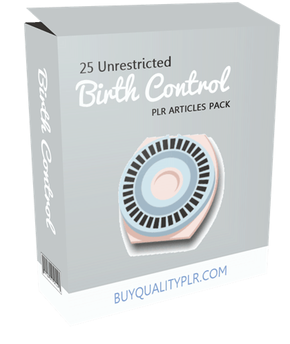 25 Unrestricted Birth Control PLR Articles Pack