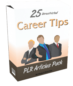 25 Unrestricted Career Tips PLR Articles Pack | Unrestricted PLR