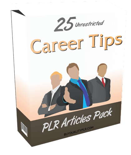 25 Unrestricted Career Tips PLR Articles Pack