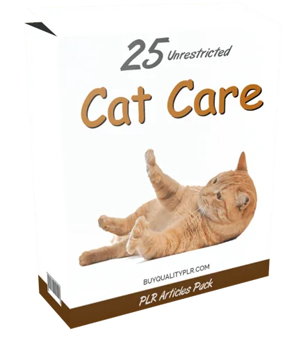 25 Unrestricted Cat Care PLR Articles Pack 25 Unrestricted Cat Care PLR Articles Pack