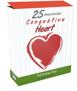 25 Unrestricted Congestive Heart PLR Articles Pack | Unrestricted PLR