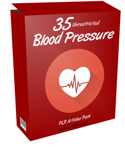 35 Unrestricted Blood Pressure PLR Articles Pack