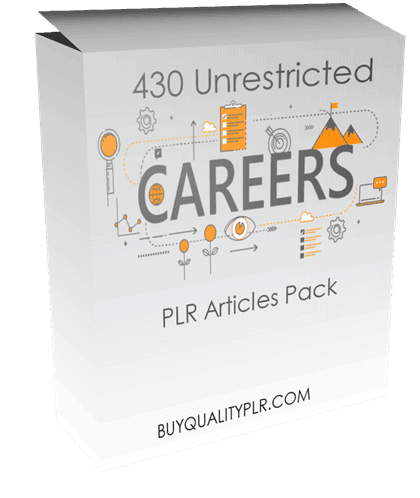 430 Unrestricted Careers PLR Articles Pack