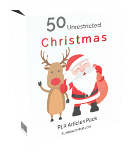 50 Unrestricted Christmas PLR Articles Pack | Unrestricted PLR articles