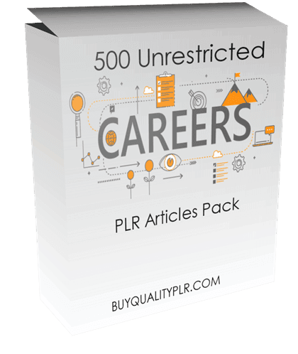 500 Unrestricted Careers PLR Articles Pack