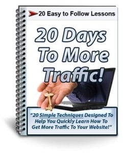 20 Days To More Traffic PLR Newsletter eCourse