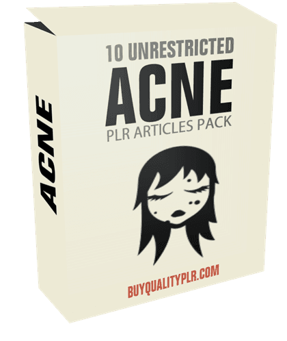 10 Unrestricted Acne PLR Articles Pack