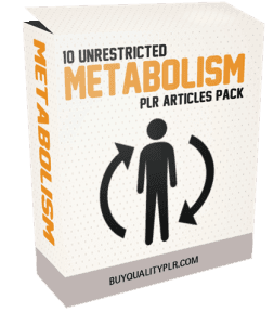 10 Unrestricted Metabolism PLR Articles Pack | Unrestricted PLR