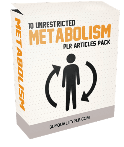 10 Unrestricted Metabolism PLR Articles Pack