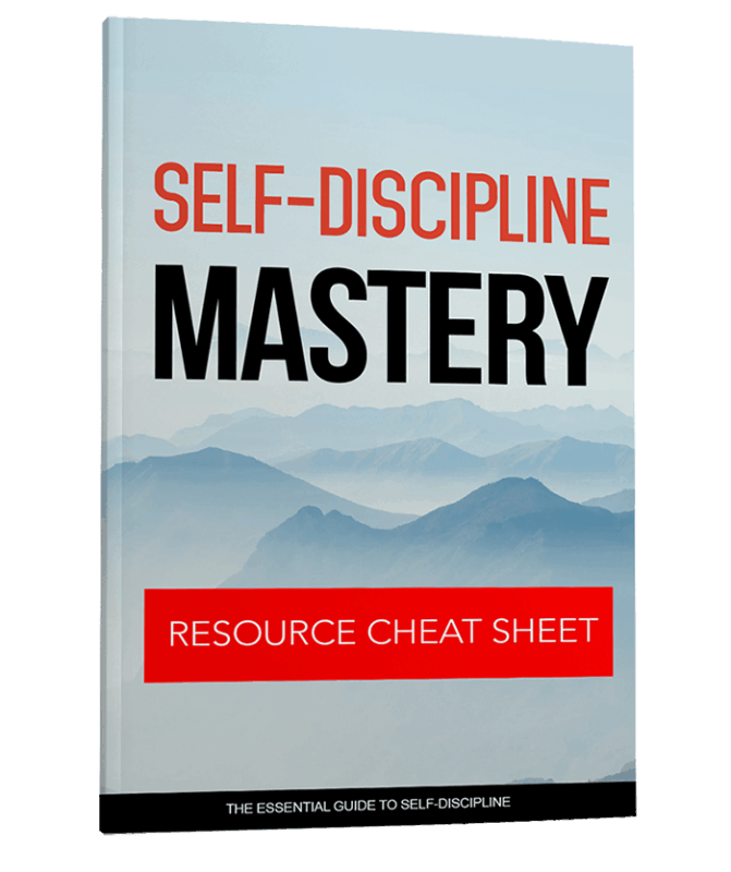 Self Discipline Mastery Resource Cheat Sheet