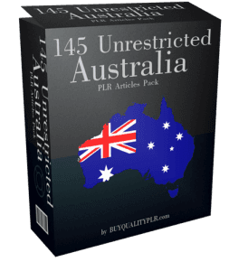 145 Unrestricted Australia PLR Articles Pack | Unrestricted Articles plr