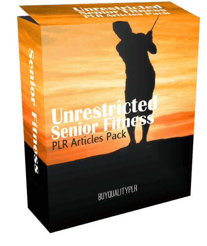 25 Unrestricted Senior Fitness PLR Articles Pack  