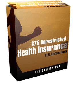 375 Unrestricted Health Insurance PLR Articles Pack | Unrestricted PLR