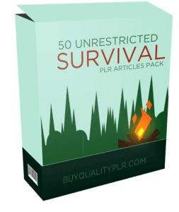 50 Unrestricted Survival PLR Articles Pack