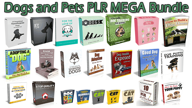 Dogs and Pets PLR MEGA Bundle | Dogs and Pets Content Blowout