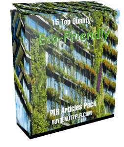 15 Top Quality Eco-Friendly PLR Articles Pack | PLR Content