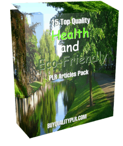 15 Top Quality Health and Eco-friendly PLR Articles Pack | PLR Content