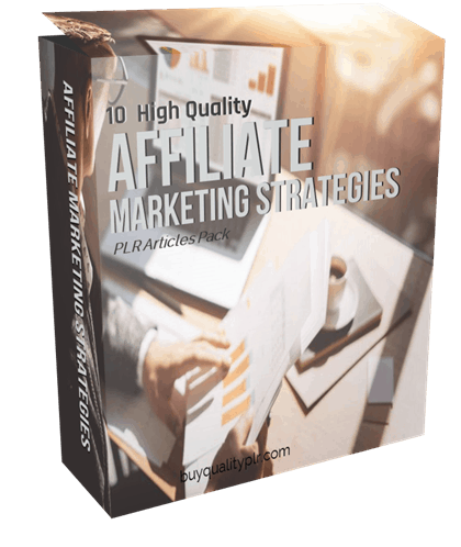 10 High Quality Affiliate Marketing Strategies PLR Articles Pack