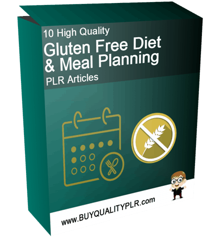 10 High Quality Gluten Free Diet and Meal Planning PLR Articles