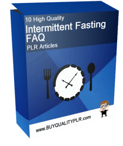 10 High Quality Intermittent Fasting FAQ PLR Articles
