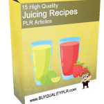 15 High Quality Juicing Recipes PLR Articles