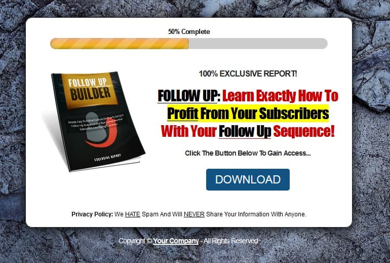 Guru Style PLR Squeeze Page