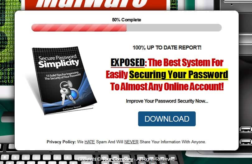 Secure Password Simplicity PLR Lead Magnet