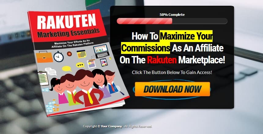 Rakuten Marketing PLR Squeeze Page