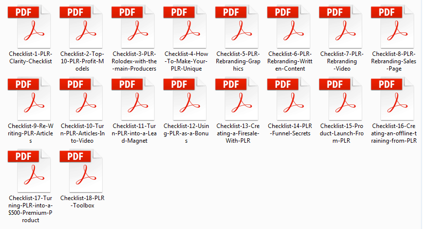 PLR Kickstart Checklist