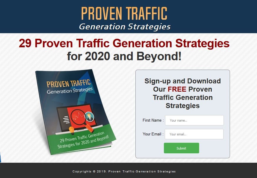 Traffic Generation PLR ebook