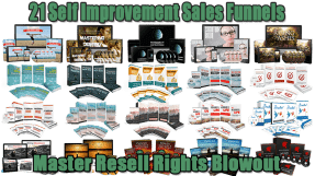 21 Self Improvement Sales Funnels Master Resell Rights Blowout