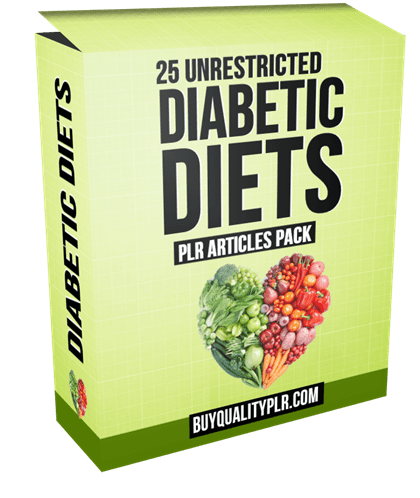 25 Unrestricted Diabetic Diets PLR Articles Pack