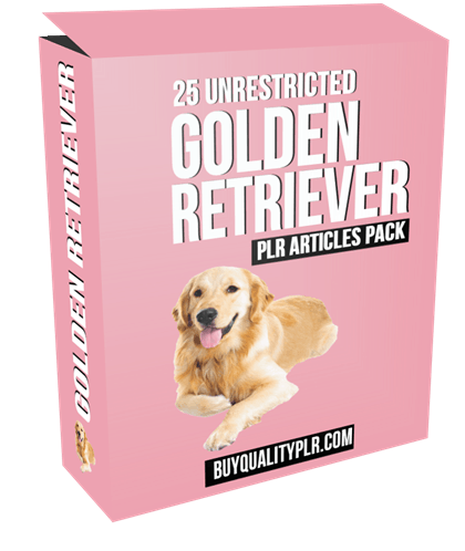 25 Unrestricted Golden Retriever PLR Articles Pack