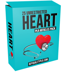 25 Unrestricted Heart PLR Articles Pack