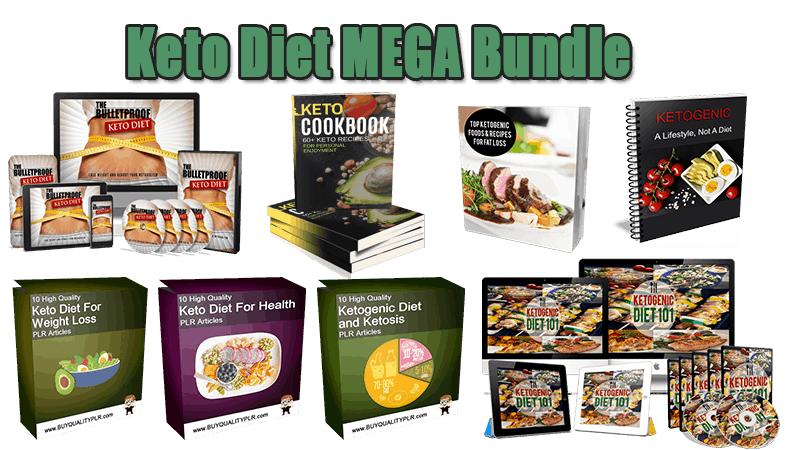 Keto Diet MEGA Bundle plr and resell rights products