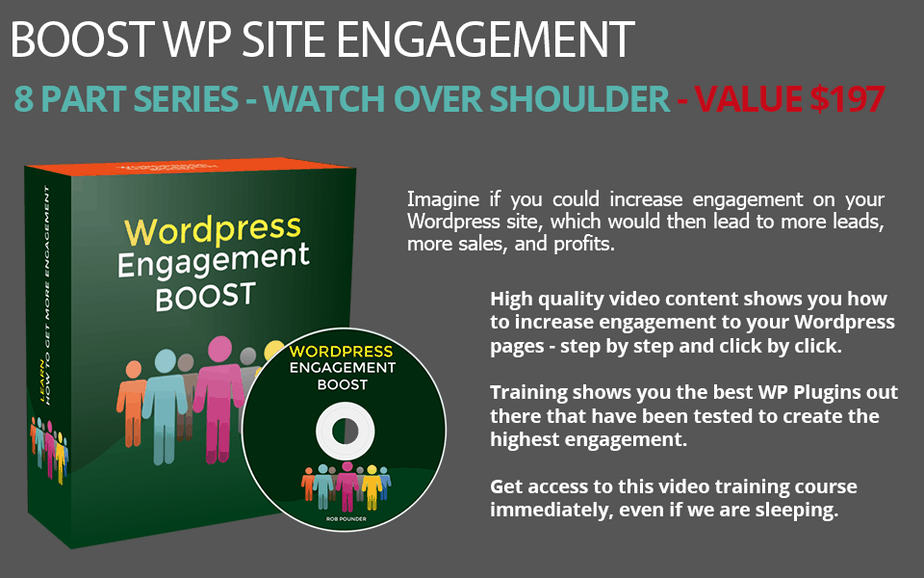 WordPress Engagement PLR Video Product