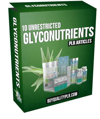 10 Unrestricted Glyconutrients PLR Articles