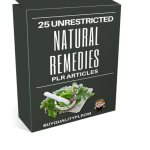 25 Unrestricted Natural Remedies PLR Articles