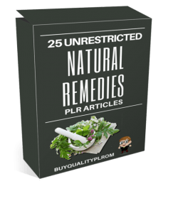 25 Unrestricted Natural Remedies for Losing Weight PLR Articles
