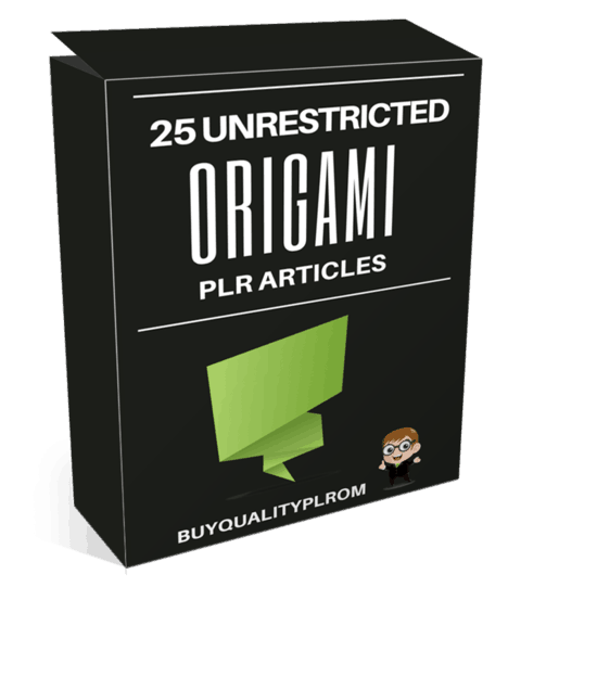 25 Unrestricted Origami PLR Articles