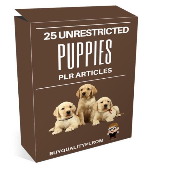 25 Unrestricted Puppies PLR Articles